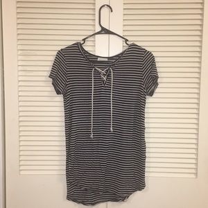 Black & White - Striped Top
